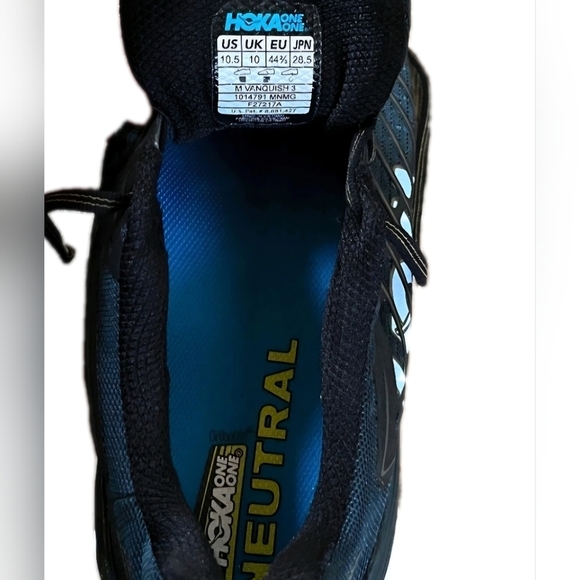 Hoka One Mens Vanquish 3 1014791 MNMG Blue Running Shoes Sneakers US Size 10.5 - Picture 9 of 9